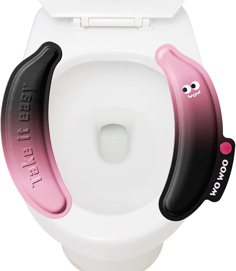 وسادة مقعد مرحاض وردية ناعمة صحية لاصقة واقية للمنزل والسفر والفندق - Image 1